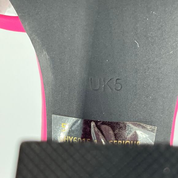 EGO Serious Lace Up Cross Strap Metallic Square Toe Block Heel in Pink Size 7 - Picture 6 of 7